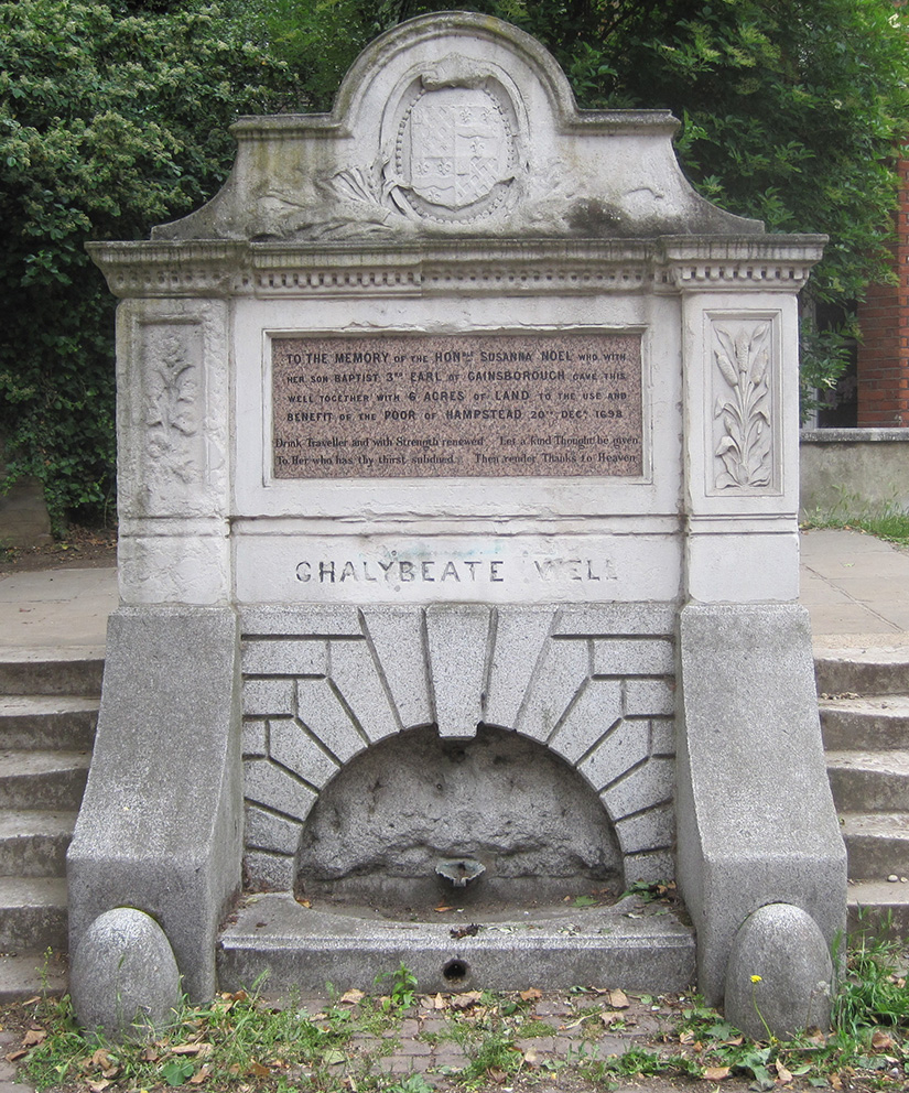 A chalybeate spring house on Well Walk in Hampstead